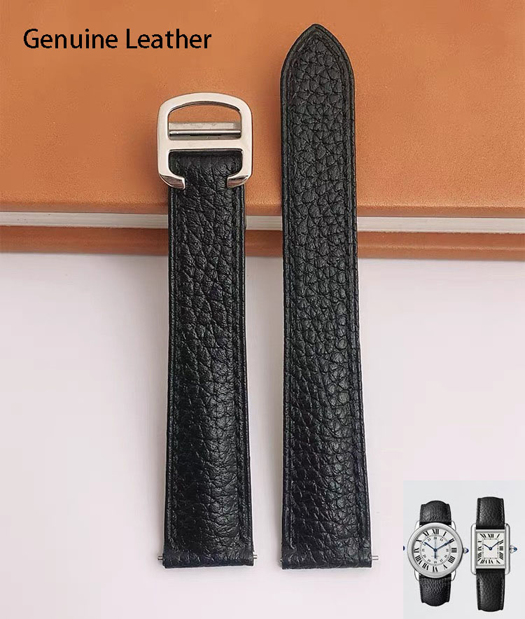 Cartier Watch Santos - Ремешок из натуральной кожи подходит для