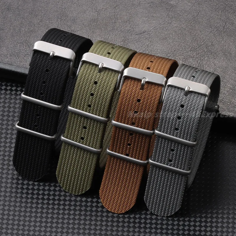 Nato Strap Nylon - Ребристый нейлоновый ремешок для часов 18