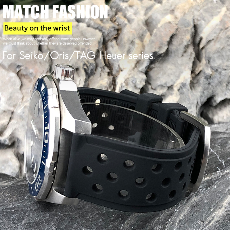 Seiko Watch 5 Sports - Силиконовый ремешок для часов 22 мм,