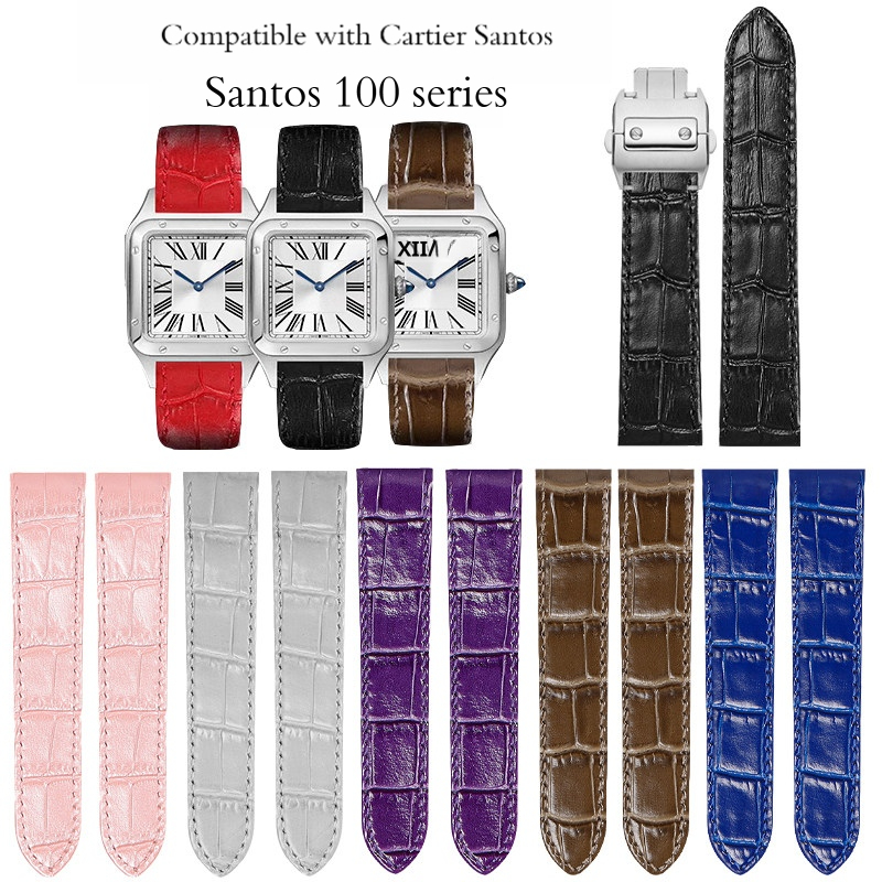 Cartier Watch Santos - Ремешок из натуральной телячьей кожи 20-23