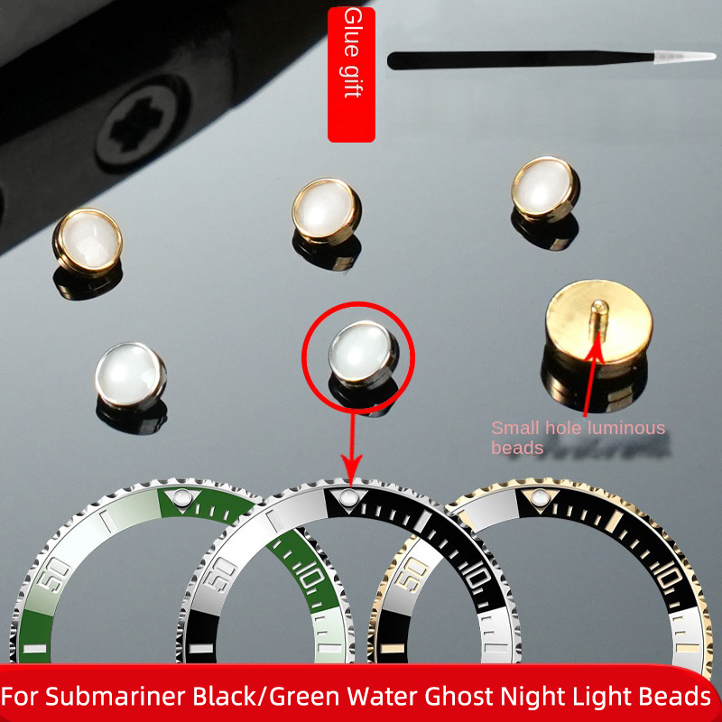 Rolex Watch Submariner - Светящаяся бусина для Rolex Submariner, зеленая,