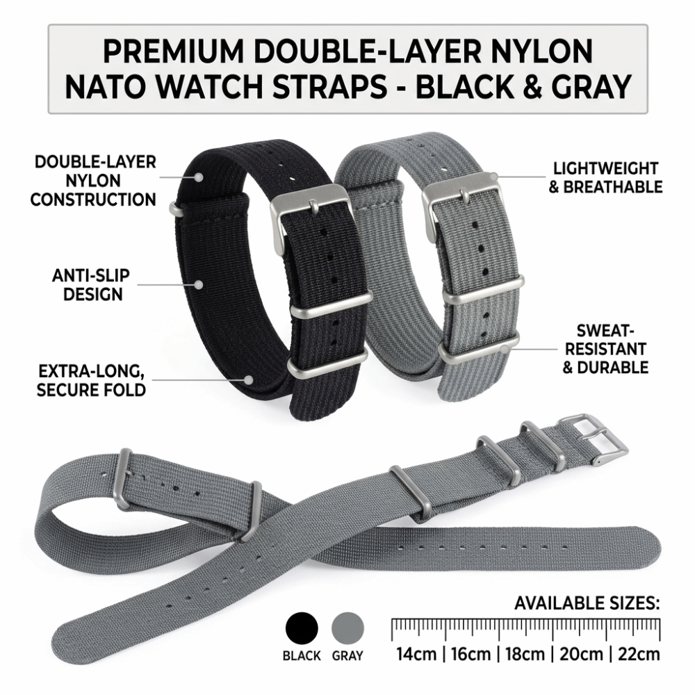 Ремешок для часов NATO 14/16/1 – обзор и цена Nato Strap Nylon