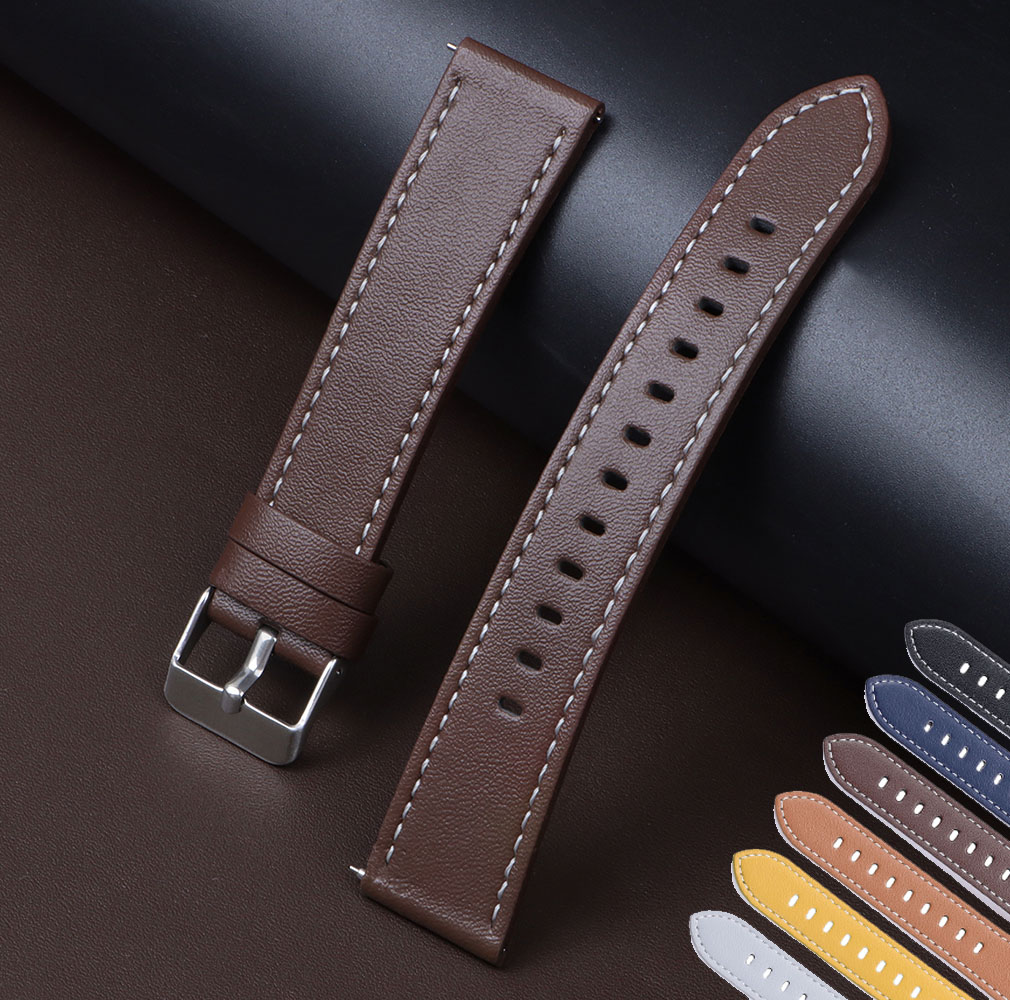 Ремешки для часов из натуральн – обзор и цена Leather Strap Quick Release