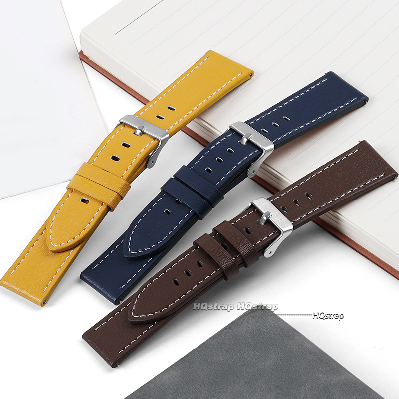 Ремешки для часов из натуральн – обзор и цена Leather Strap Quick Release