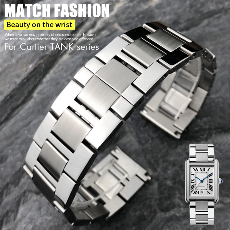 20 мм тонкий ремешок из нержав – обзор и цена Cartier Watch Santos
