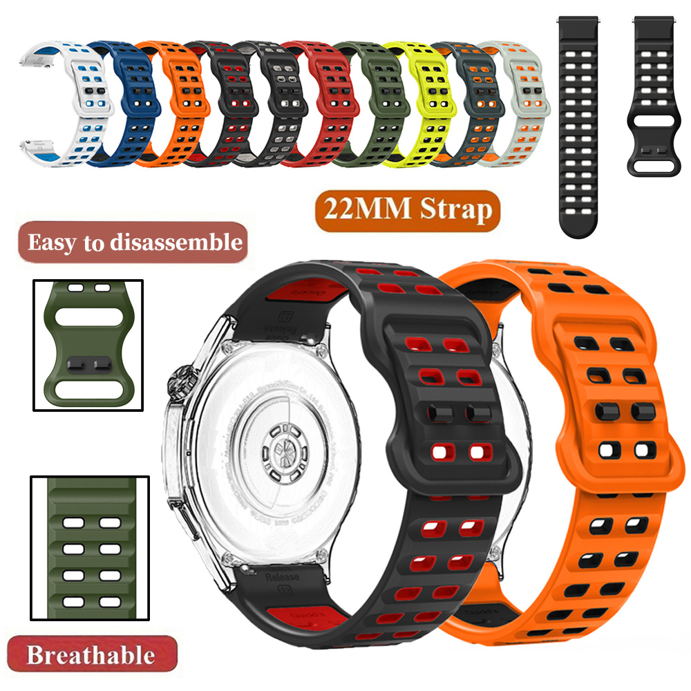 Силиконовый ремешок 22 мм для  – обзор и цена Mesh Strap Metal