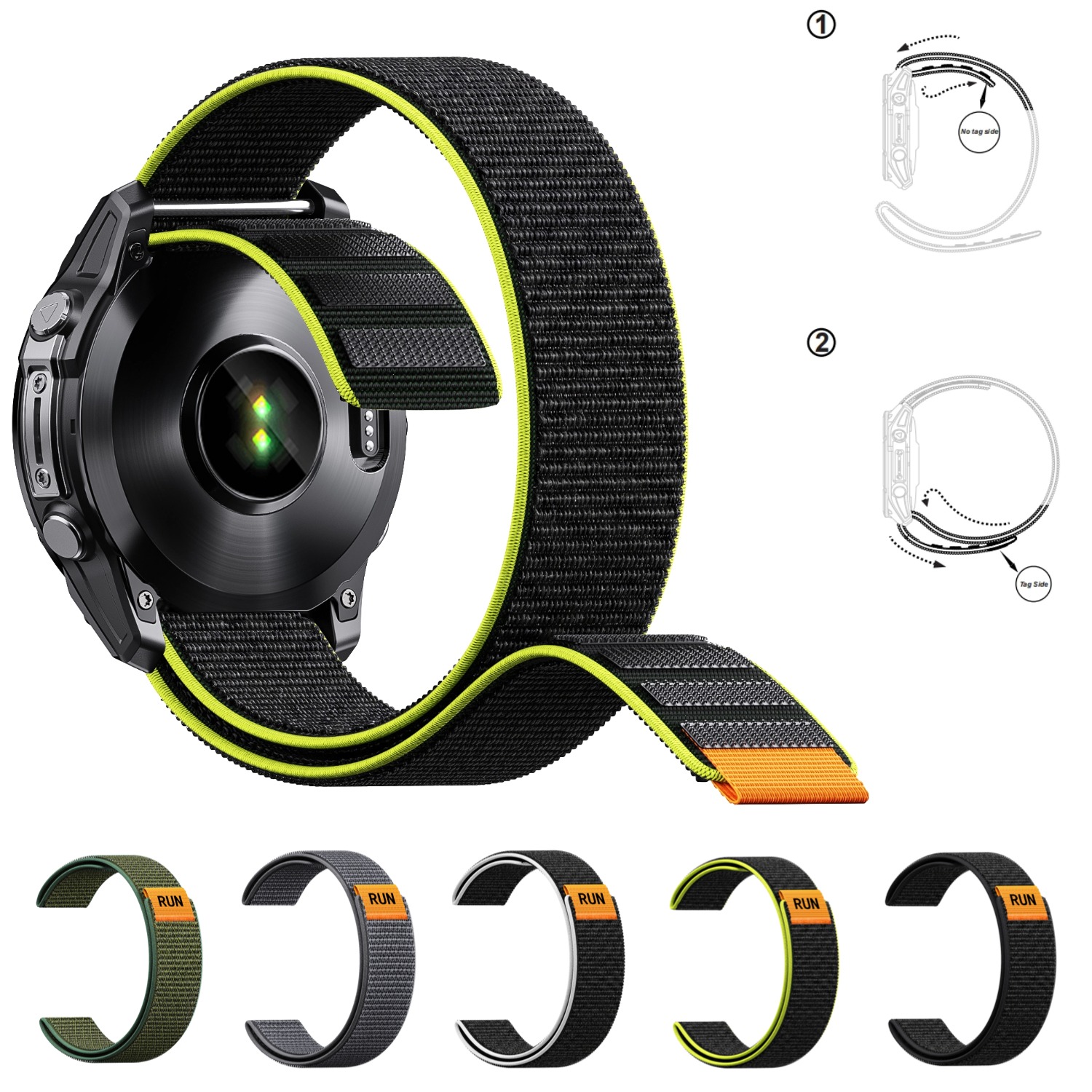 Ультралегкий металлический рем – обзор и цена Sport Loop Velcro