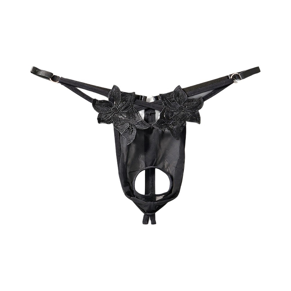 Мужские кружевные трусы-стринг – обзор и цена Mesh Strap Metal