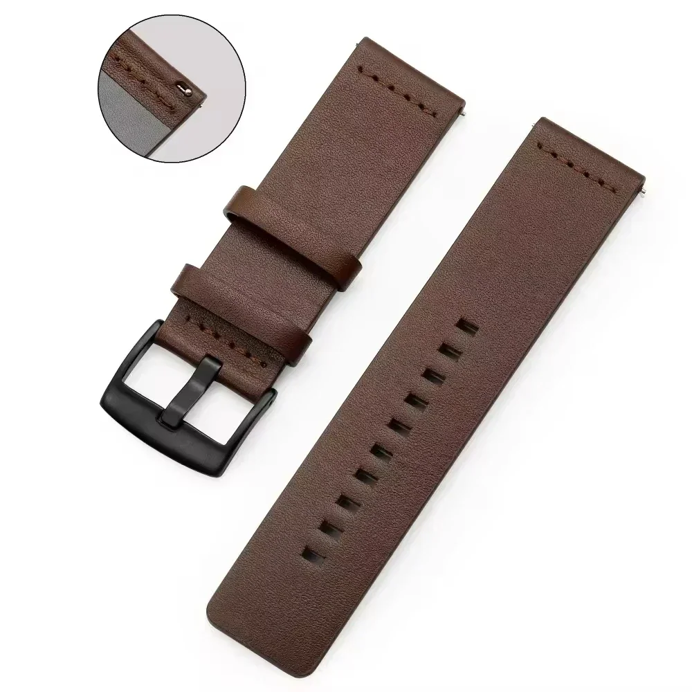 Ремешок для часов 20 мм 22 мм, – обзор и цена Leather Strap Quick Release