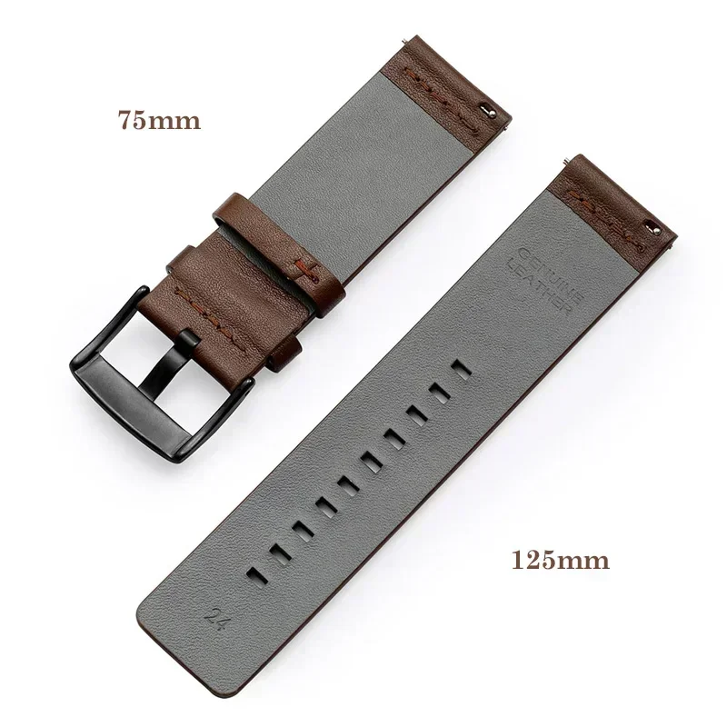 Ремешок для часов 20 мм 22 мм, – обзор и цена Leather Strap Quick Release