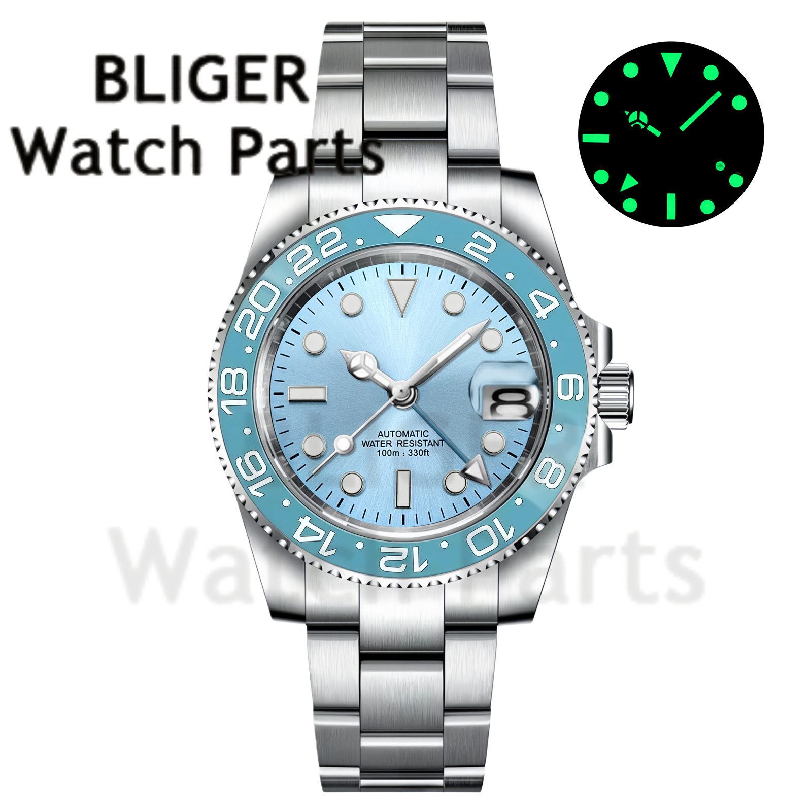 Мужские механические часы Cust – обзор и цена Stainless Bracelet Diver